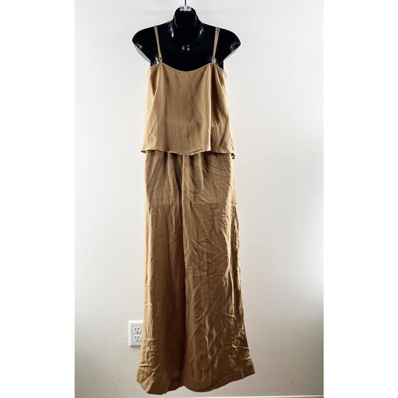 Z Supply Seashore Wide Leg Pants Matching Ashley Cami Tank Otter Brown XS / S - Picture 5 of 10